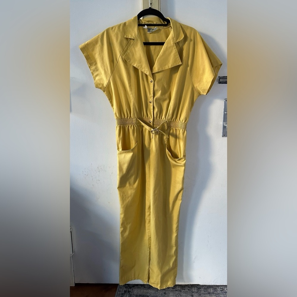 Vintage mustard jumpsuit
